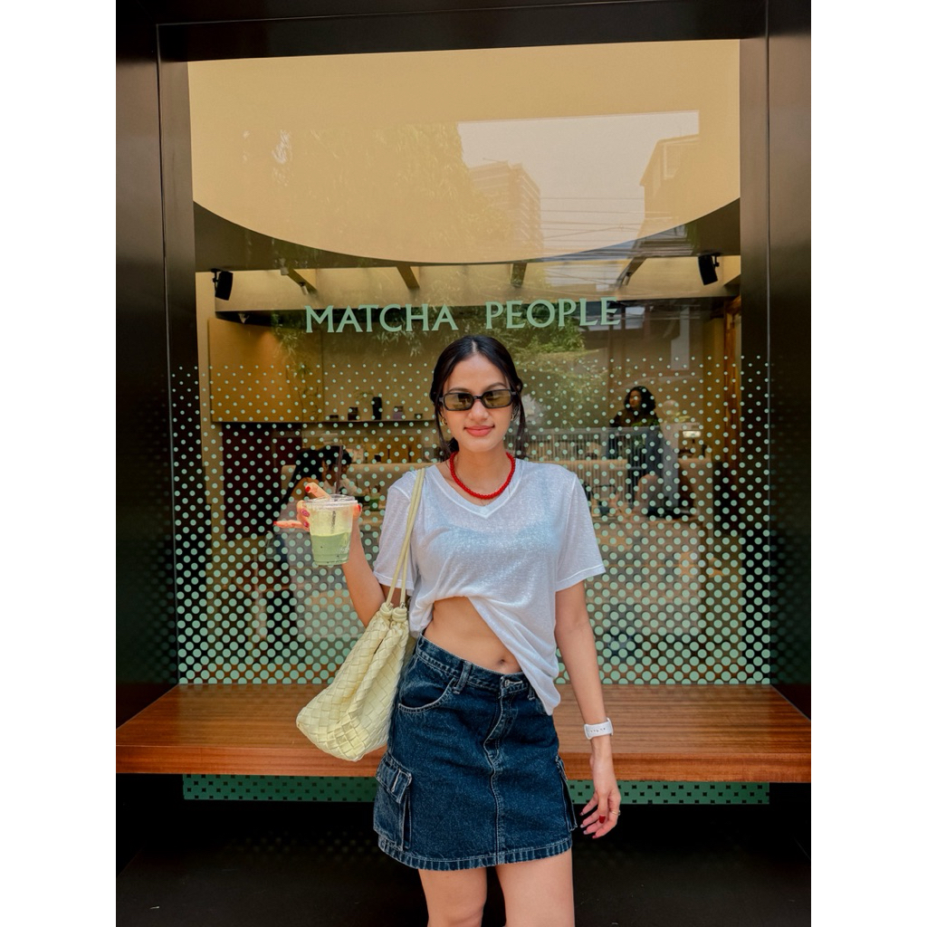 มือสอง-กระโปรงยีนส์SARAN กระโปรงคาร์โก้ ผ้าไม่ยืดแต่ใส่สบาย size M