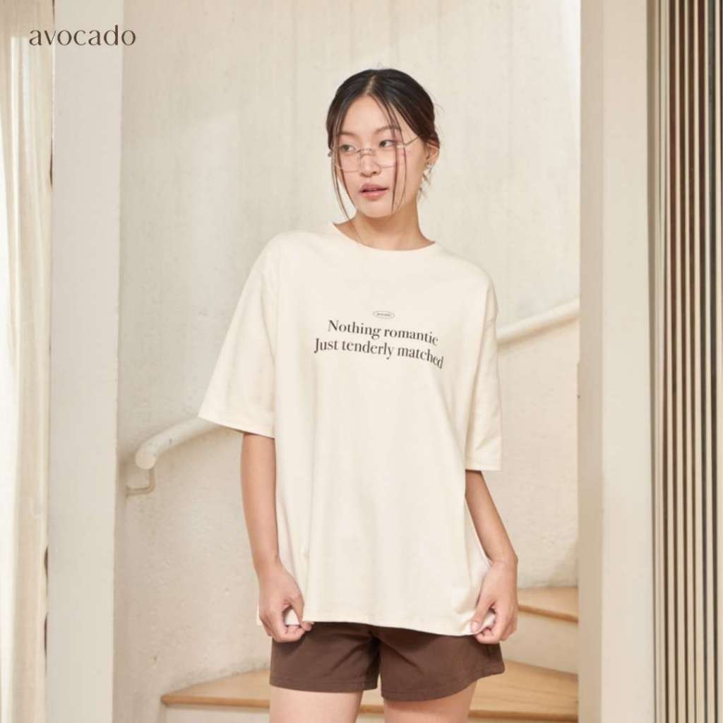 avocado - Couple Over Tee  เสื้อยืดเนื้อผ้า Cotton Interlock ทรง Oversize I มีไซส์อก 42" และ 44"