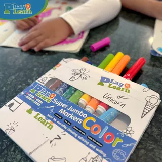 Play Plearn Kid สีเมจิกจัมโบ้ Marker Color สีปลอดสารสำหรับเด็ก