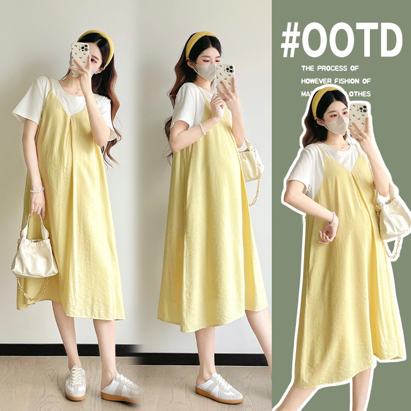 (MM 904) ชุดคลุมท้อง MAMAHUG ♡ [คอตตอนญี่ปุ่น + ยืด + ซับใน]