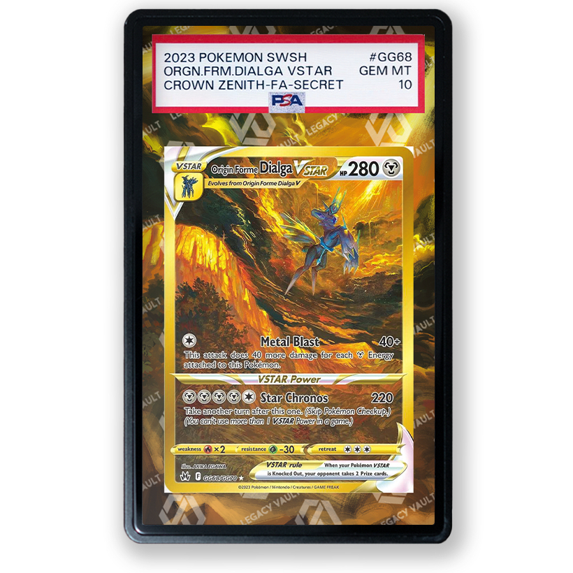 PSA Extended Art Origin Forme Dialga VSTAR #GG68 Pokemon Crown Zenith / #260 Pokemon Japanese VSTAR Universe