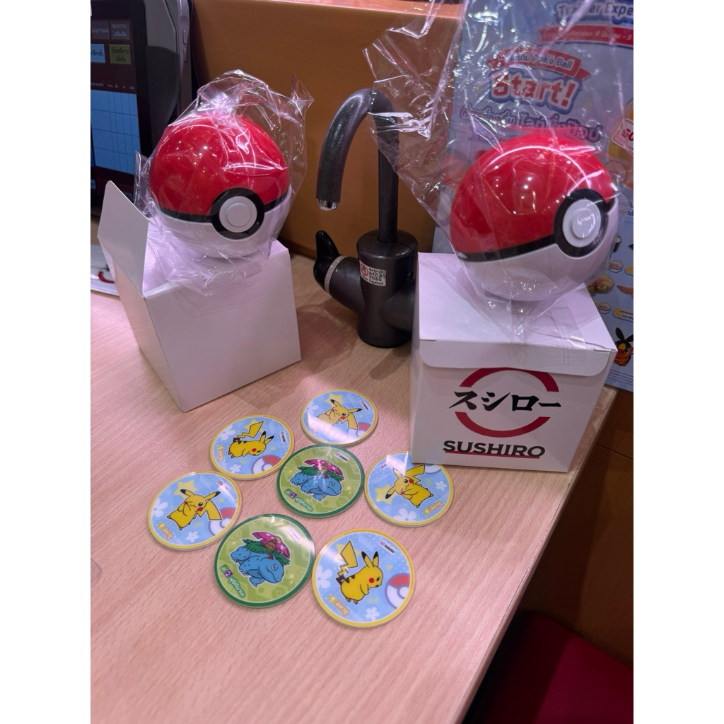 sushiro pokemon เหรียญสะสม