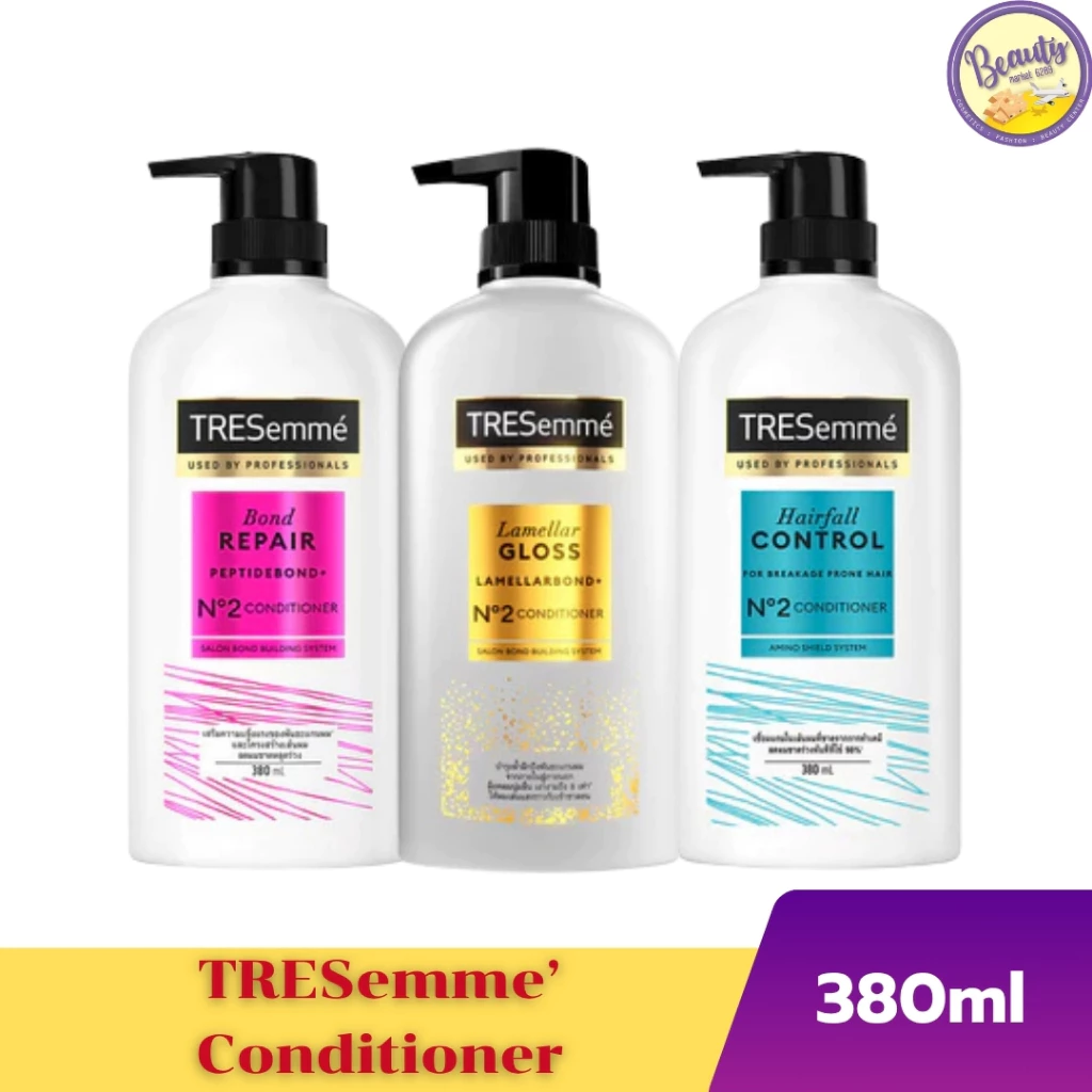 เทรซาเม่ ครีมนวดผม ขวดเดียว 380มล มีให้เลือก 3สูตร Tresemme Conditioner 380Ml(1pcs)
