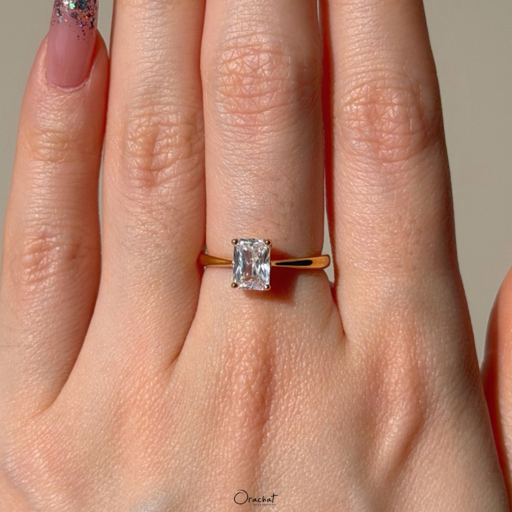 {Clearance เพื่อปรับแบบ} Orachat | Scarlett 100 H&A ring. (แหวนตัวเรือนเงินแท้ 92.5 / ใส่ไม่พอดีเปลี่ยนขนาดฟรี 1 ครั้ง)