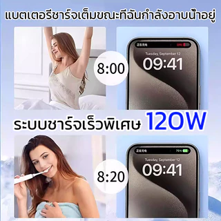 ต้นฉบับ สายชาจแบตเร็ว 120W สายชาร์จUSB มีหน้าจอแสดงผล สายชาร์จเร็วสำหรับอุปกรณ์ Android Type-C IP