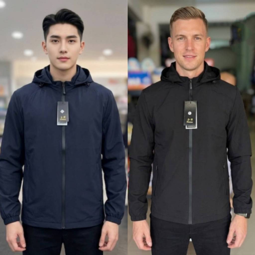 R.RUNGOO ใหม่แจ็คเก็ต เสื้อคลุมแขนยาวทรงสวย รุ่นผ้าดี มีฮู้ดหมวกถอดได้ ผ้านิ่มใส่สะบาย