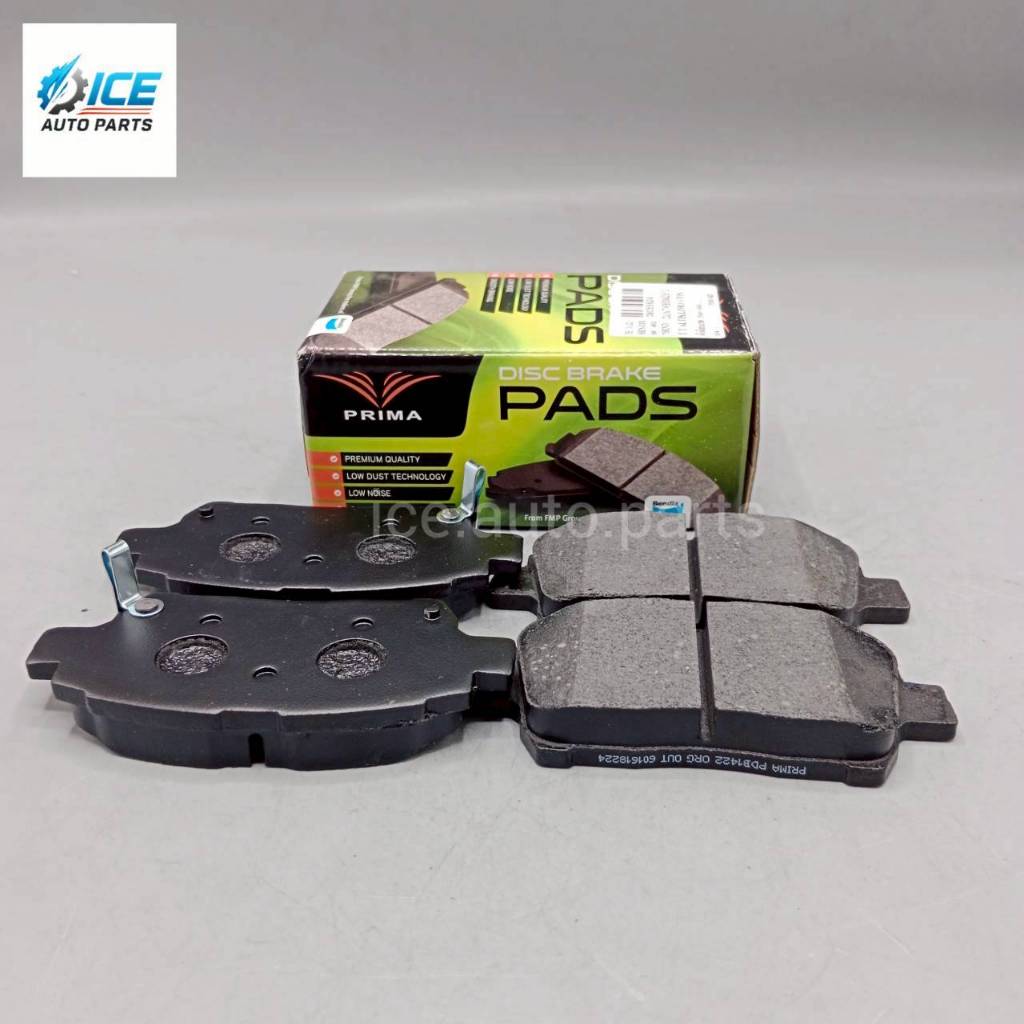 ผ้าดิสเบรคหน้า TOYOTA  ALTIS หน้าหมู ตาถั่ว 01-07,VIOS (XP40) 02-07,MR-S 02 ON  รหัส PDB1422 ยี่ห้อ 