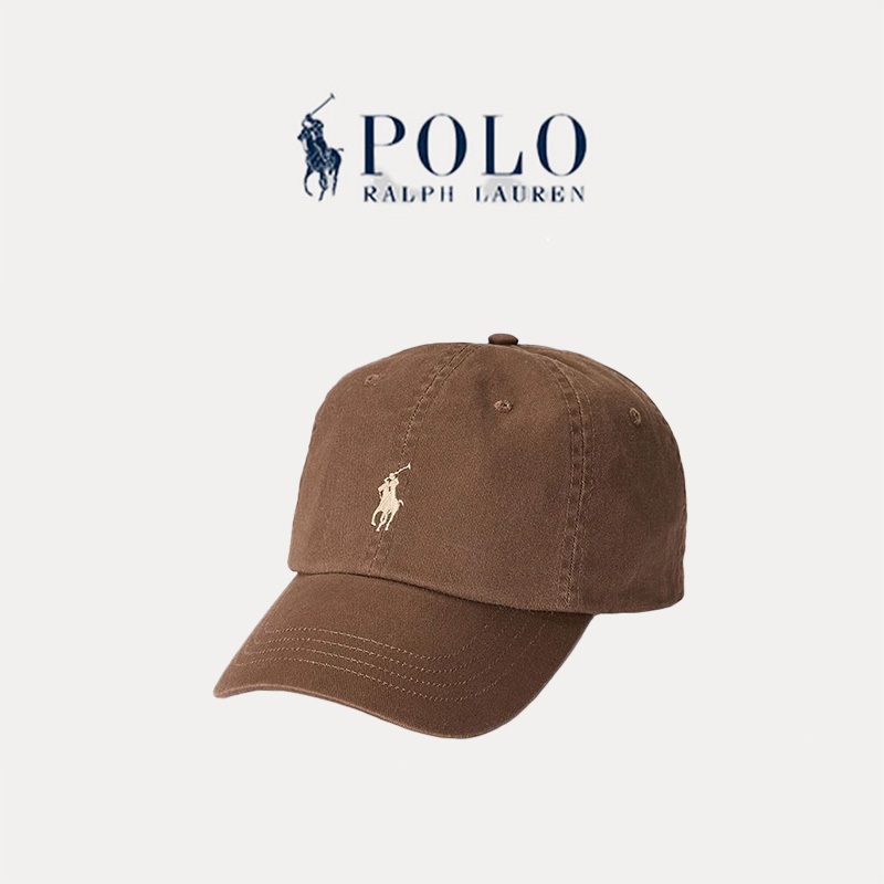 หมวกPolo ralph lauren หมวกเบสบอล cotton baseball capกองทัพเรือ