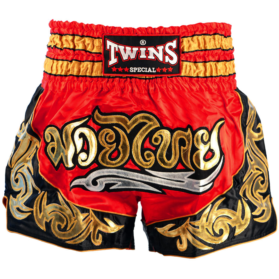 Twins Muay Thai Shorts Red กางเกงมวยไทย