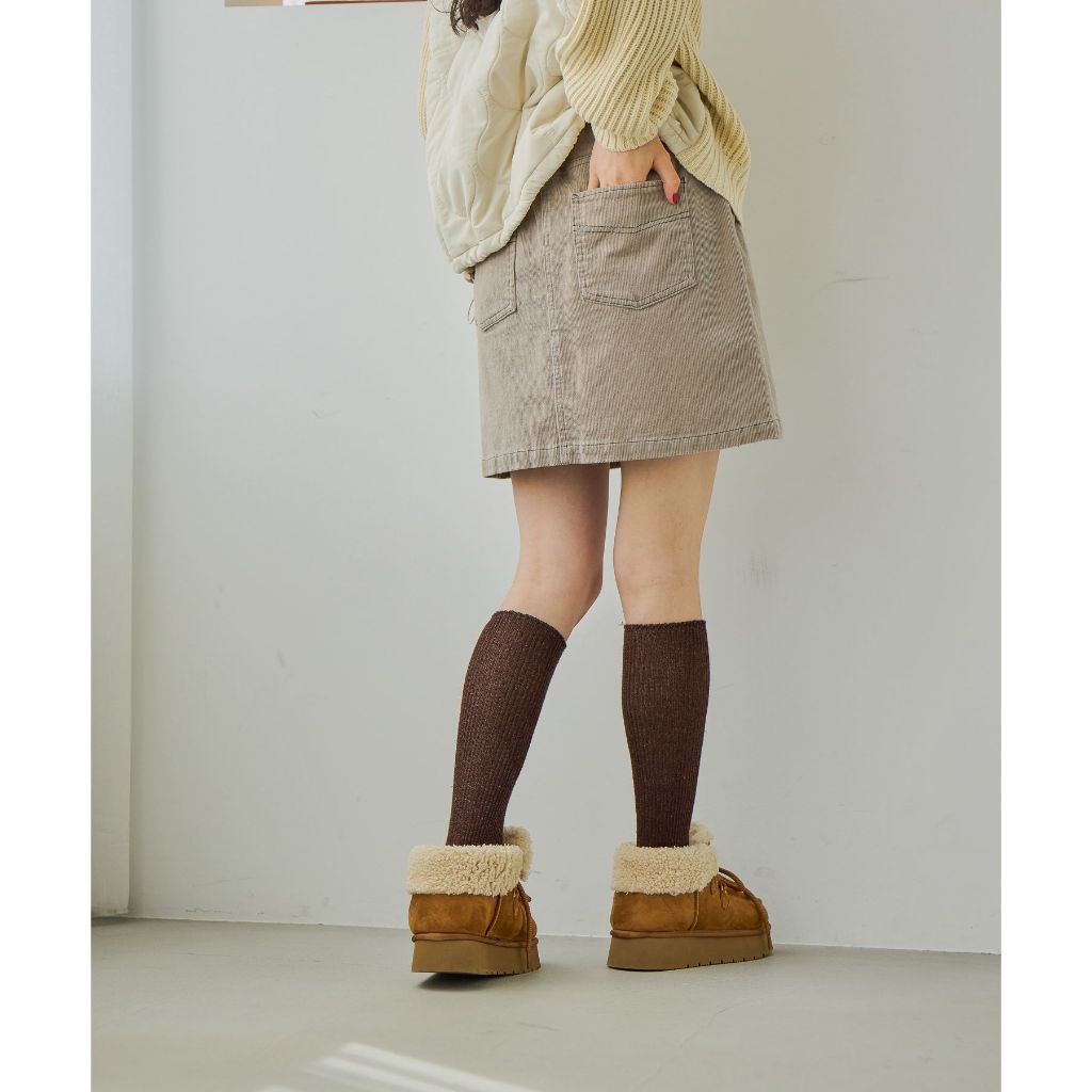 niko and ... กระโปรงมินิ ผ้ายืดหยุ่น ใส่สบาย Stretch corduroy mini skirt