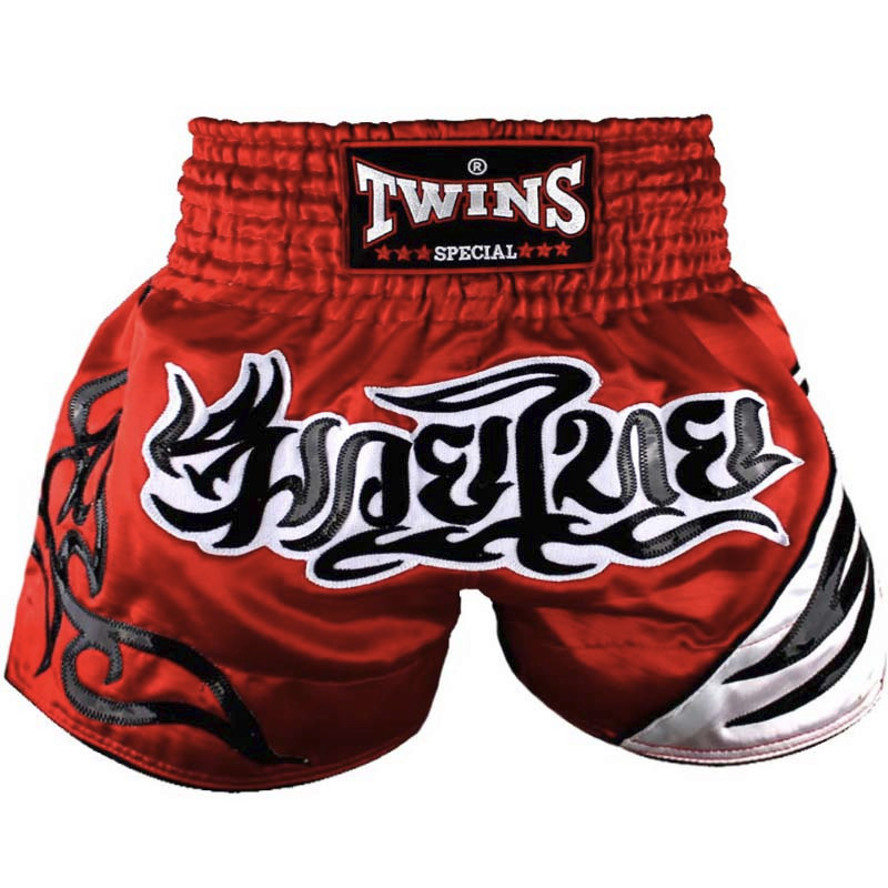 Twins Muay Thai Shorts Red กางเกงมวยไทย