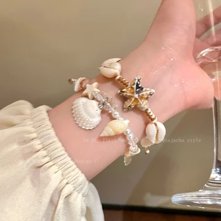 สร้อยข้อมือ กำไล สไตล์เกาหลี ins ลูกปัด🏝️ แฟชั่น สำหรับผู้หญิง retro เพชร คุณภาพสูง หรูหรา✨ ส่งเร็ว สไตล์หลากหลาย COD