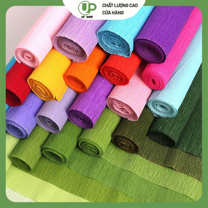 กระดาษย่น 250x50cm. งานประดิษฐ์ crepe paper (พร้อมส่งจาก🇹🇭)