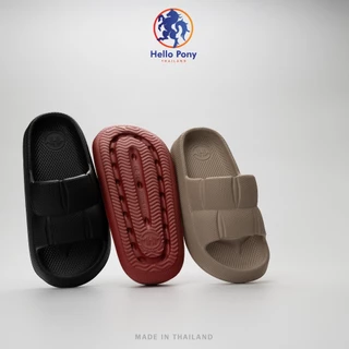 Hello Pony รองเท้าแตะ รองเท้าพื้นนิ่ม แฟชั่นสำหรับผู้ชาย วัสดุ EVA พื้นนุ่ม ใส่สบาย กันลื่น MHM4019