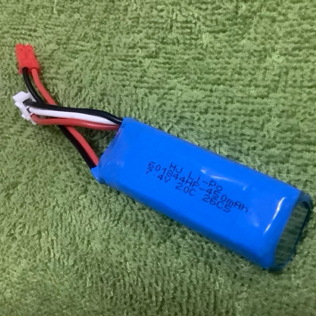 (สินค้าในไทย) แบตตารี่ Lipo 7.4V 450mAh  2s 20c สำหรับ  Wltoys  1/28 284131 284010 284161  หรือ งานdiy