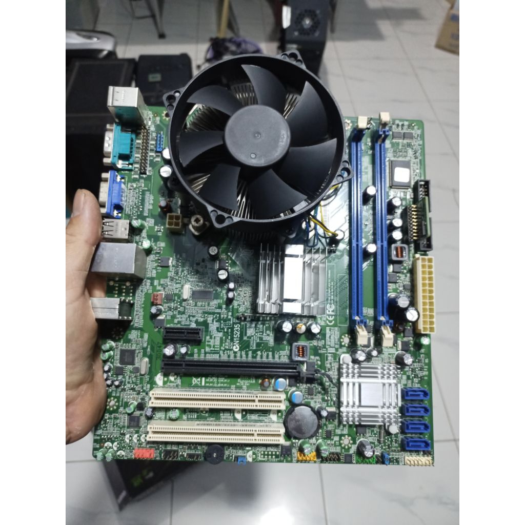 บอร์ดพร้อม CPU Q9400 ซ๊อคเก็ต 775 ddr3 สภาพสวย ใช้งานปกติ