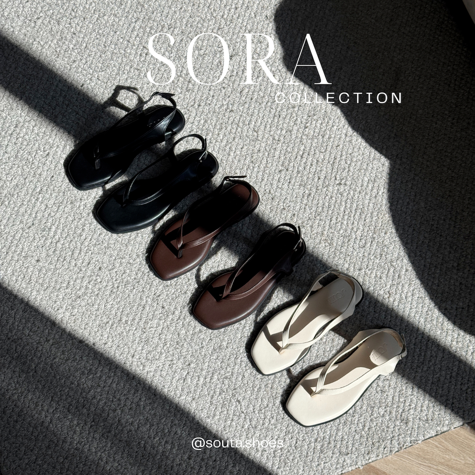 Souta Shoes รุ่น Sora Collection รองเท้าผ้าหนังนิ่ม กันลื่น ไซส์ 35-42