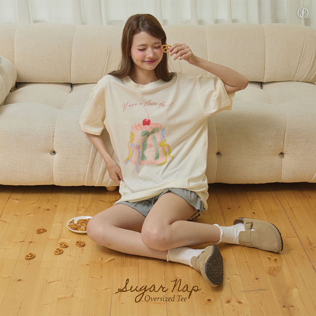 Please Disturb (Limited) เสื้อยืดทรงโอเวอร์ไซส์ รุ่น Sugar Nap Oversized Tee ใส่สบาย ผ้านุ่ม