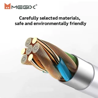 Megix สายชาร์จ Micro USB 5V 4A fast charging 1เมตร/2เมตร สำหรับโทรศัพท์ Android ทุกรุ่น【รับประกัน 1 ปี】