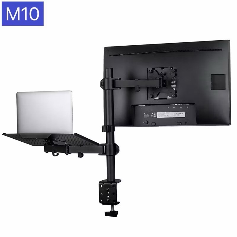 ขาตั้งจอคอม ขาตั้งNotebook รุ่นM10 รองรับจอ32” Notebook17” จัดระเบียบโต๊ะทำงาน ปรับระดับได้