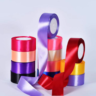 ริบบิ้น กว้าง 2.5cm ความยาว 22 เมตร  30 สี ริบบิ้นทำโบว์ ริบ…