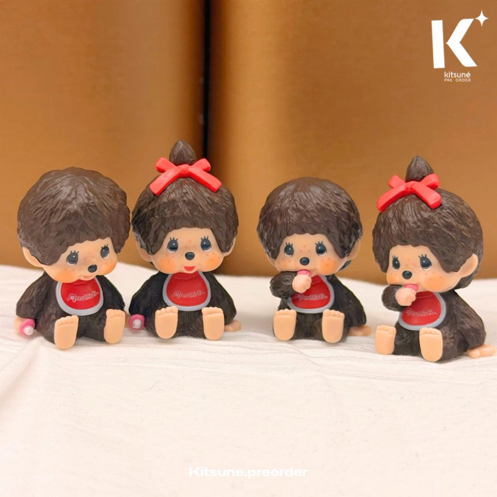 พร้อมส่ง‼️ ของแท้100%‼️ร้านนี้ถูกที่สุด‼️พร้อมส่ง Monchhichi โมเดล เอาไปเจาะพวงได้ เอาไปวางโชว์ก็น่ารักกกก