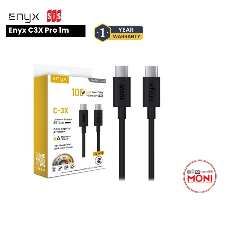 ENYX C3X สายชาร์จ USB Type C รองรับ Fast Charge ทุกระบบ ประกันศูนย์ไทย 1 ปี
