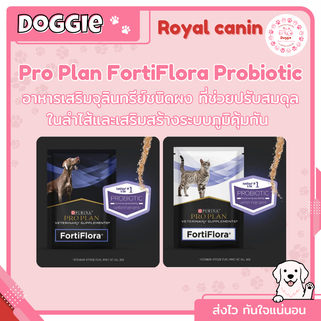 PROPLAN PPVS Fortiflora พีพีวีเอสฟอร์ติฟลอร่าเฟไนน์ 1.06 ออนซ์ 1 กล่อง