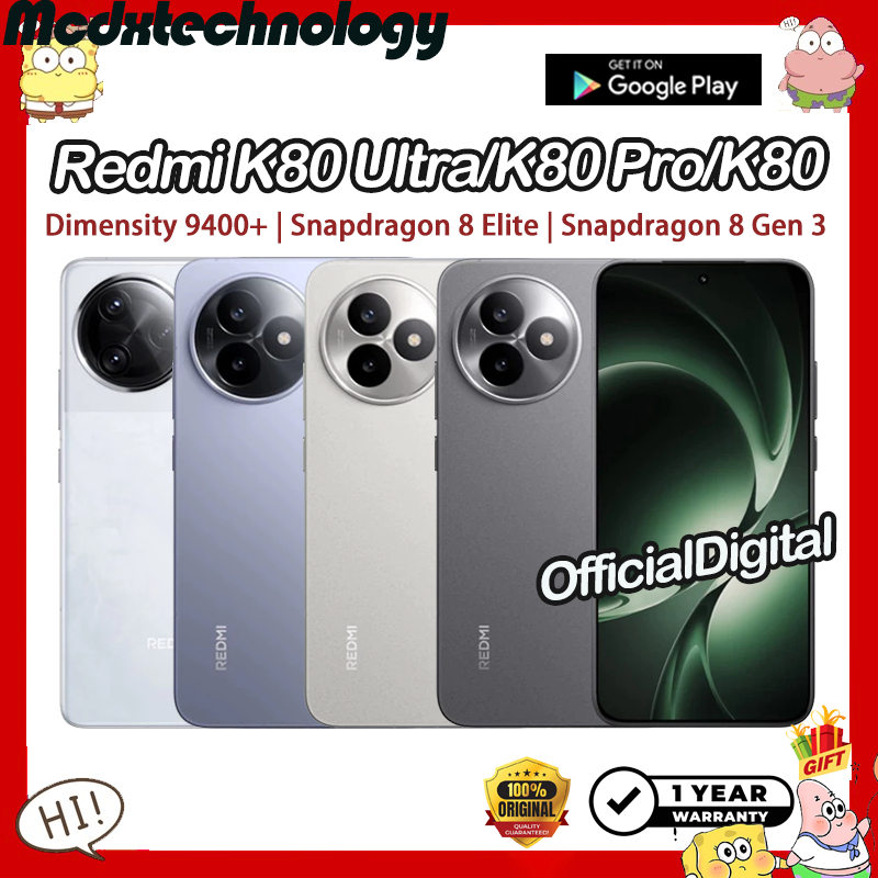 Xiaomi Redmi K80 Ultra Dimensity 9400+ 7410mAh Redmi K80 Pro Snapdragon 8 Elite Redmi K80 | สนับสนุน