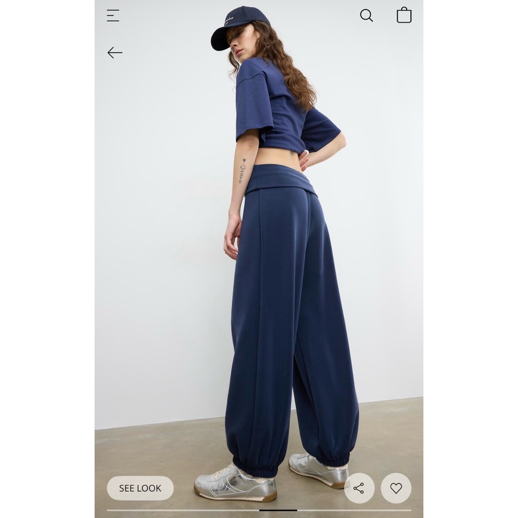 Str Soft-Touch balloon jogger กางเกงผ้า Supper soft  เอวสูง ผ้านุ่ม งานแท้