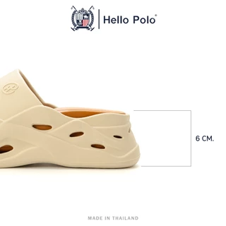 Hello Polo รองเท้าแตะผู้หญิง รองเท้าแตะแพลตฟอร์ม พื้นถอดล้างได้ เบาสบาย อ่อนนุ่ม วัสดุ EVA ลำลอง แฟชั่น รุ่น HP8066