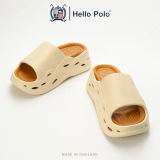 Hello Polo รองเท้าแตะผู้หญิง รองเท้าแตะแพลตฟอร์ม พื้นถอดล้างได้ เบาสบาย อ่อนนุ่ม วัสดุ EVA ลำลอง แฟชั่น รุ่น HP8066