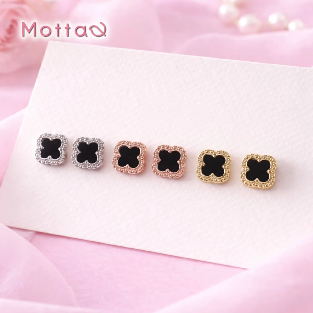 Motta Earring ต่างหูติดหูชุบทองคำขาว ดีไซน์ทันสมัย เข้ากับทุกลุค
