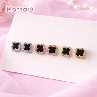 Motta Earring ต่างหูติดหูชุบทองคำขาว ดีไซน์ทันสมัย เข้ากับทุกลุค
