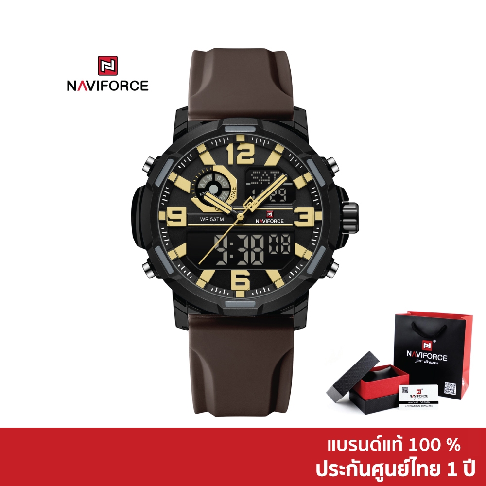 NAVIFORCE นาฬิกาผู้ชาย Sport  สปอร์ตลุย ฟังก์ชันจัดเต็ม เท่ดุดัน รุ่น NF7130