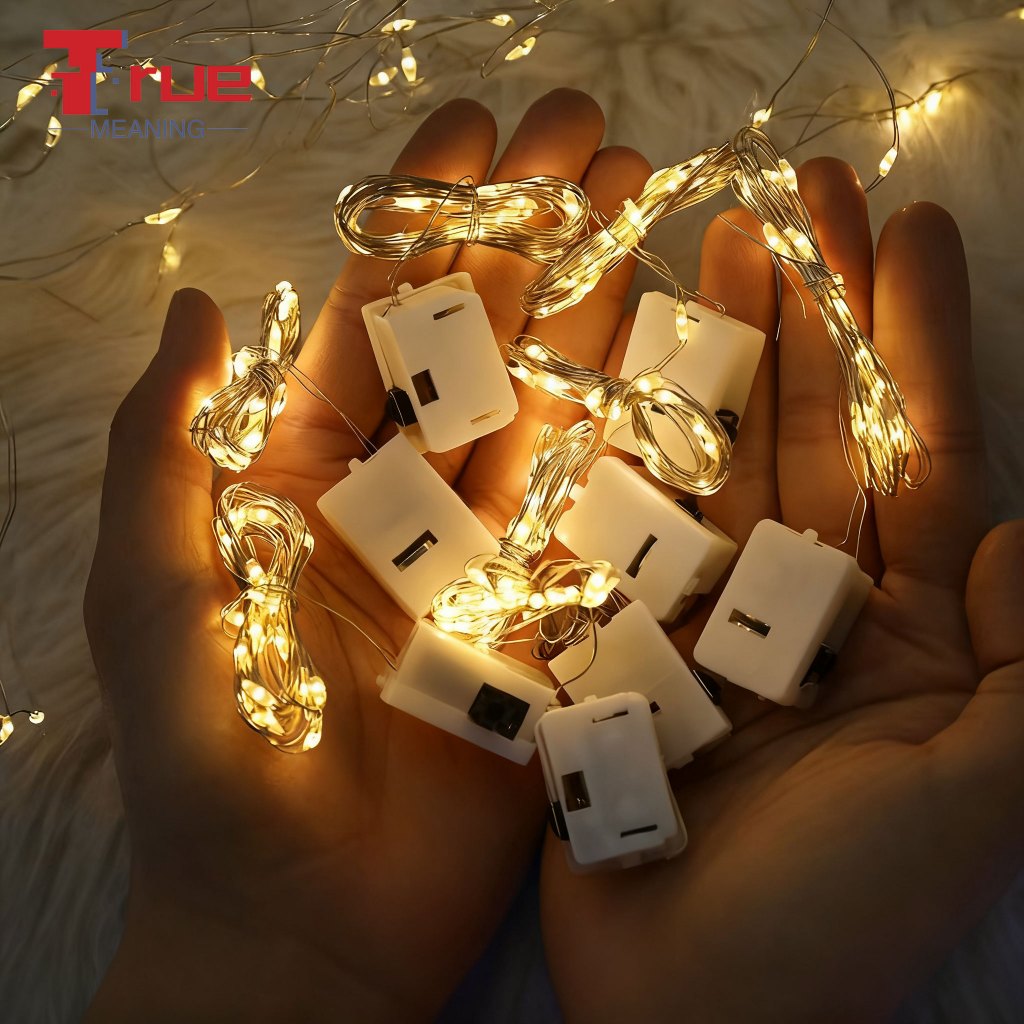 (ร้านไทย) สายไฟ ไฟนางฟ้า ไฟจิ๋ว LED ขนาด3m (แถมฟรี!!!ถ่านกระดุม)