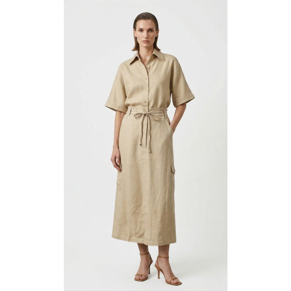 TANGO TANGERINE - SOLANA  SKIRT กระโปรงทรงตรง ผ่าหน้า