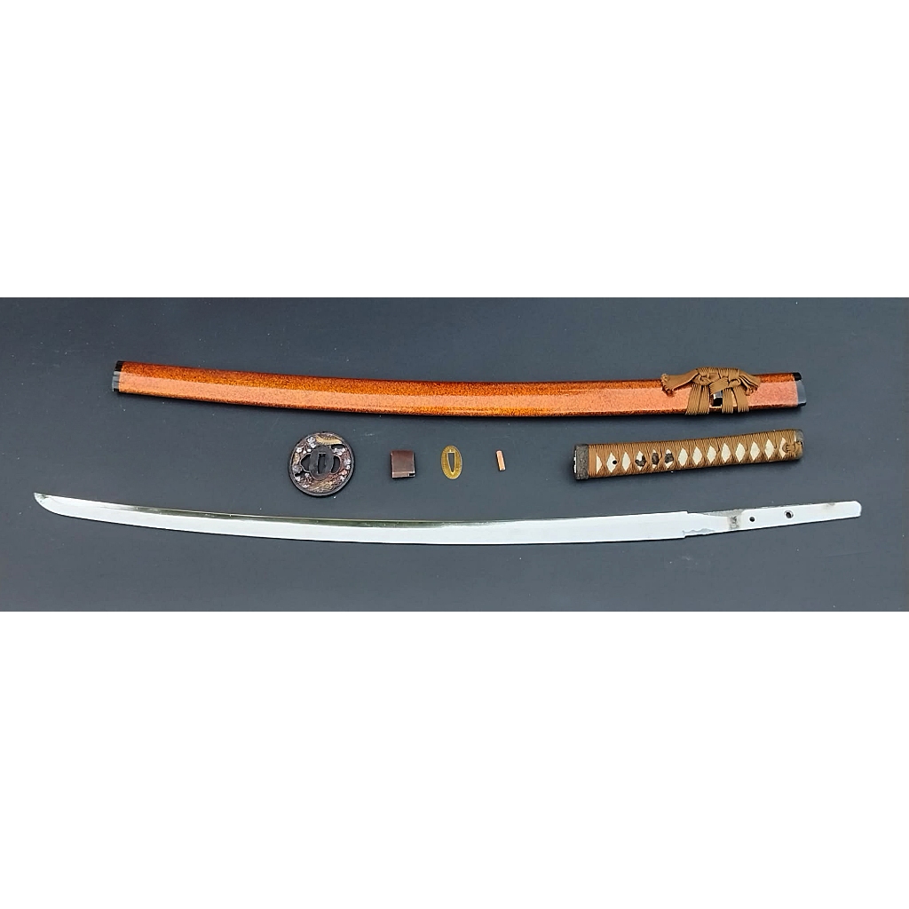 ดาบซามูไร คาตานะจำลองใบดาบโลหะ(ไม่มีคม) งานพรีเมี่ยม ยาว103cm. มือสองจากญี่ปุ่น Iaito Replica katana