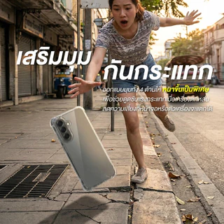 DaPad เคสใสกันกระแทก วัสดุ TPU เสริมมุม สำหรับ ซัมซุง A05/06/07/15/16/17/25/26/35/36/37/54/55/56/73