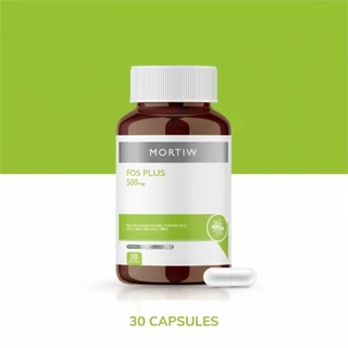 Mortiw FOS Plus ไฟเบอร์ 500mg พรีไบโอติก ช่วยดูแลลำไส้ ขับถ่ายดี ลำไส้สมดุล 30 แคปซูล