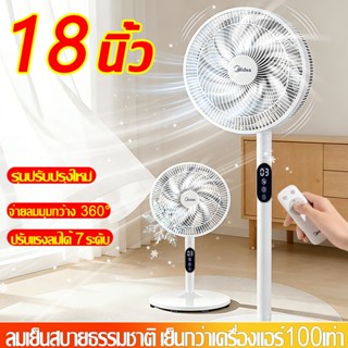 🔥เย็นจนไม่ต้องเปิดเครื่องแอร์🌀พัดลมตั้งพื้น พัดลม 16 นิ้ว พั…