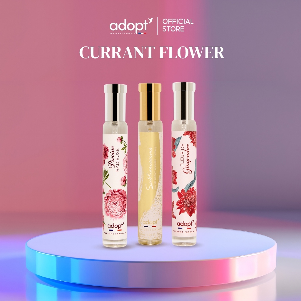 [Set 3 ขวด] Adopt Currant Flower Set น้ำหอมพรีเมียมจากฝรั่งเศส