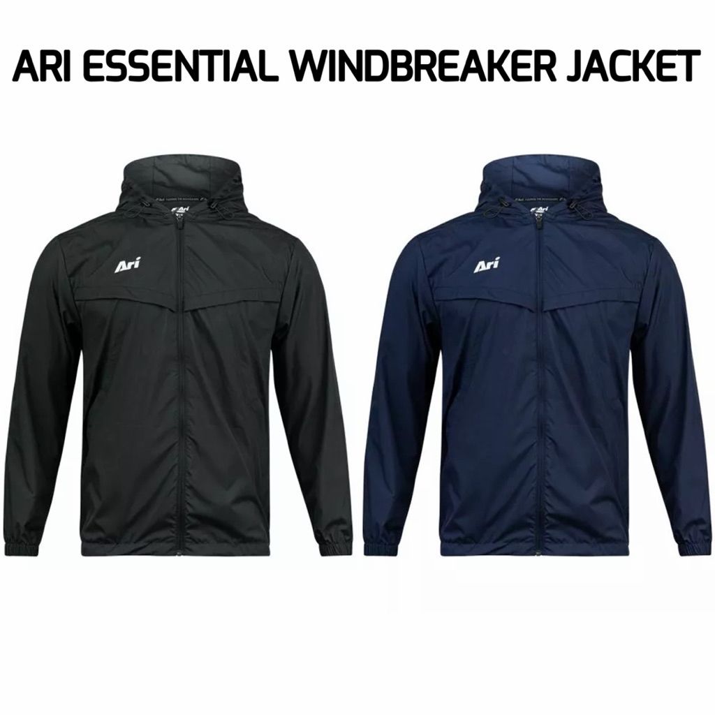 ARI ESSENTIAL WINDBREAKER JACKET ( AAP2546-01 - สีดำ ) ( AAP2546-03 - สีกรม )