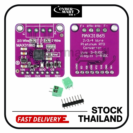 MAX31865 PT100 to PT1000 RTD-to-Digital Converter Temperature Thermocouple Sensor Amplifier Module