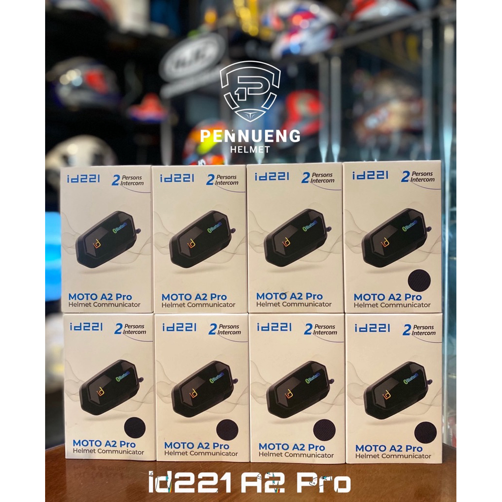 บลูทูธติดหมวกกันน็อค ID221 BLUETOOTH - MOTO A2 PRO