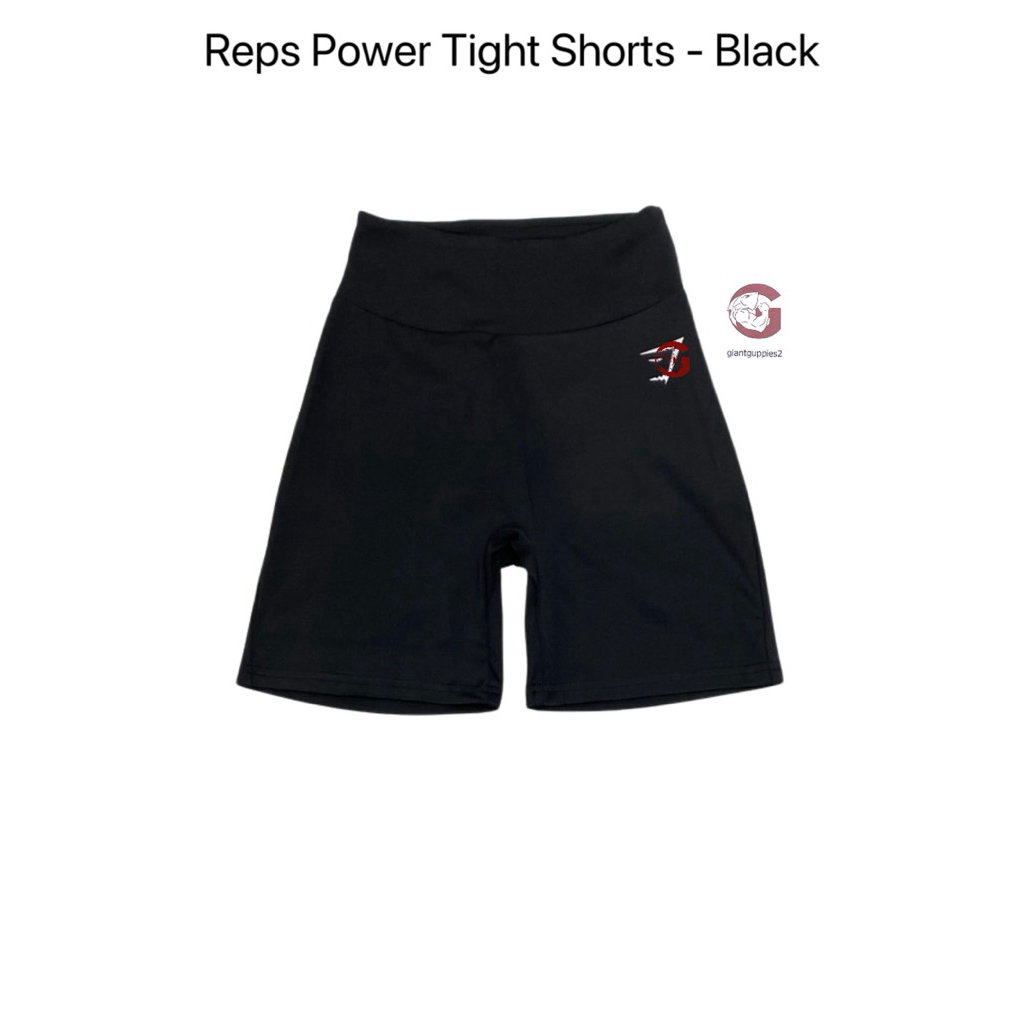 Gymshark ของแท้ 100% พร้อมส่ง Reps Power Tight Shorts - Black