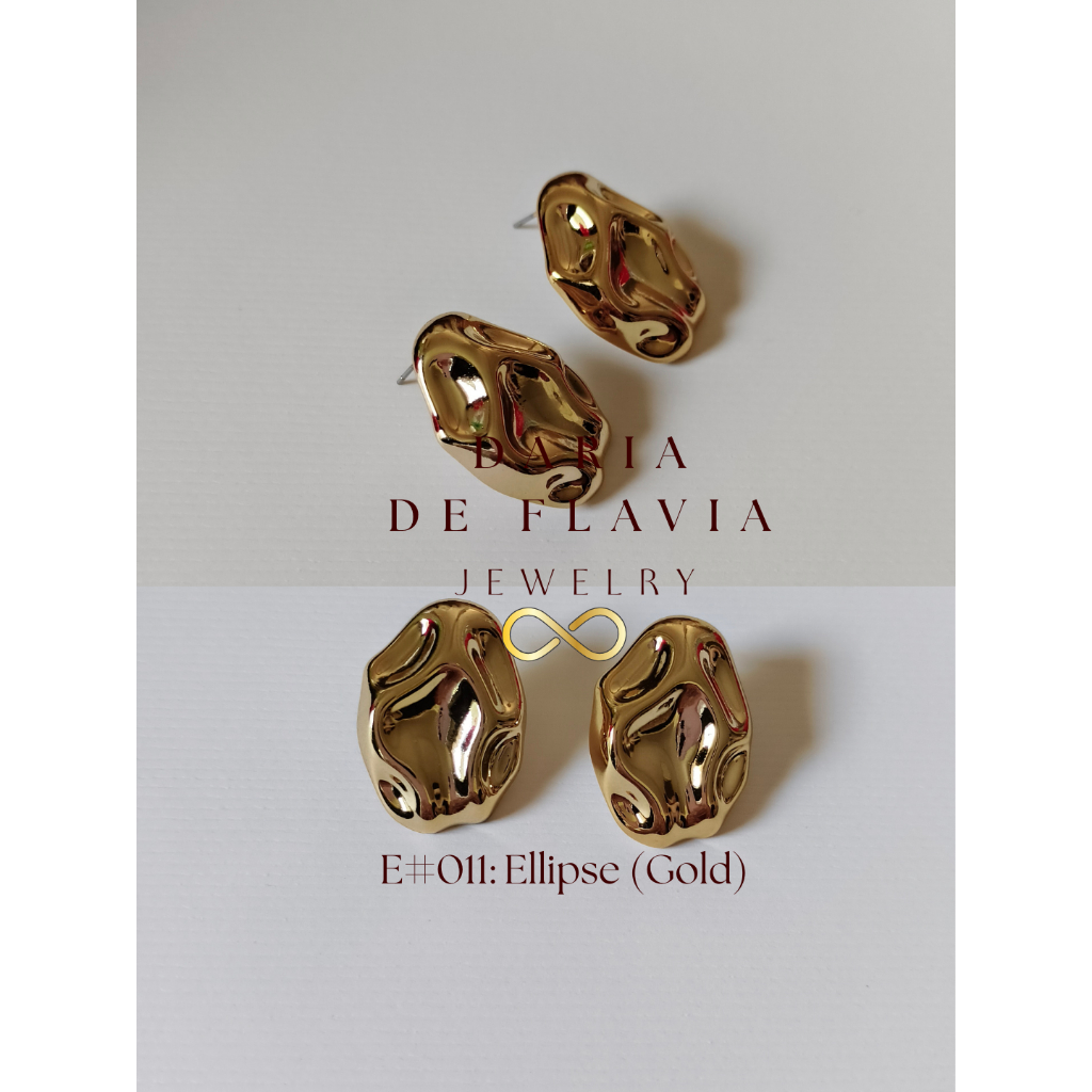 Daria De Flavia Jewelry ต่างหูติดหูเก๋ๆ รุ่น Ellipse (E#011: Ellipse)