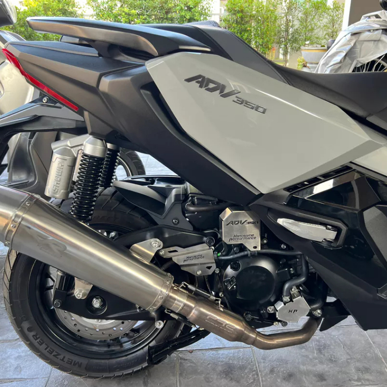 การ์ดปั้มน้ำ ครอบสายดิส บังคอยล์ไฟ HONDA ADV350 อะไหล่แต่ง ADV สแตนเลสแท้ เกรด304 หนา 1.2มิล  (พร้อมส่ง) ราคา ถูกที่สุด ดีลบีเคเค แกลเลอรีภาพที่ 6
