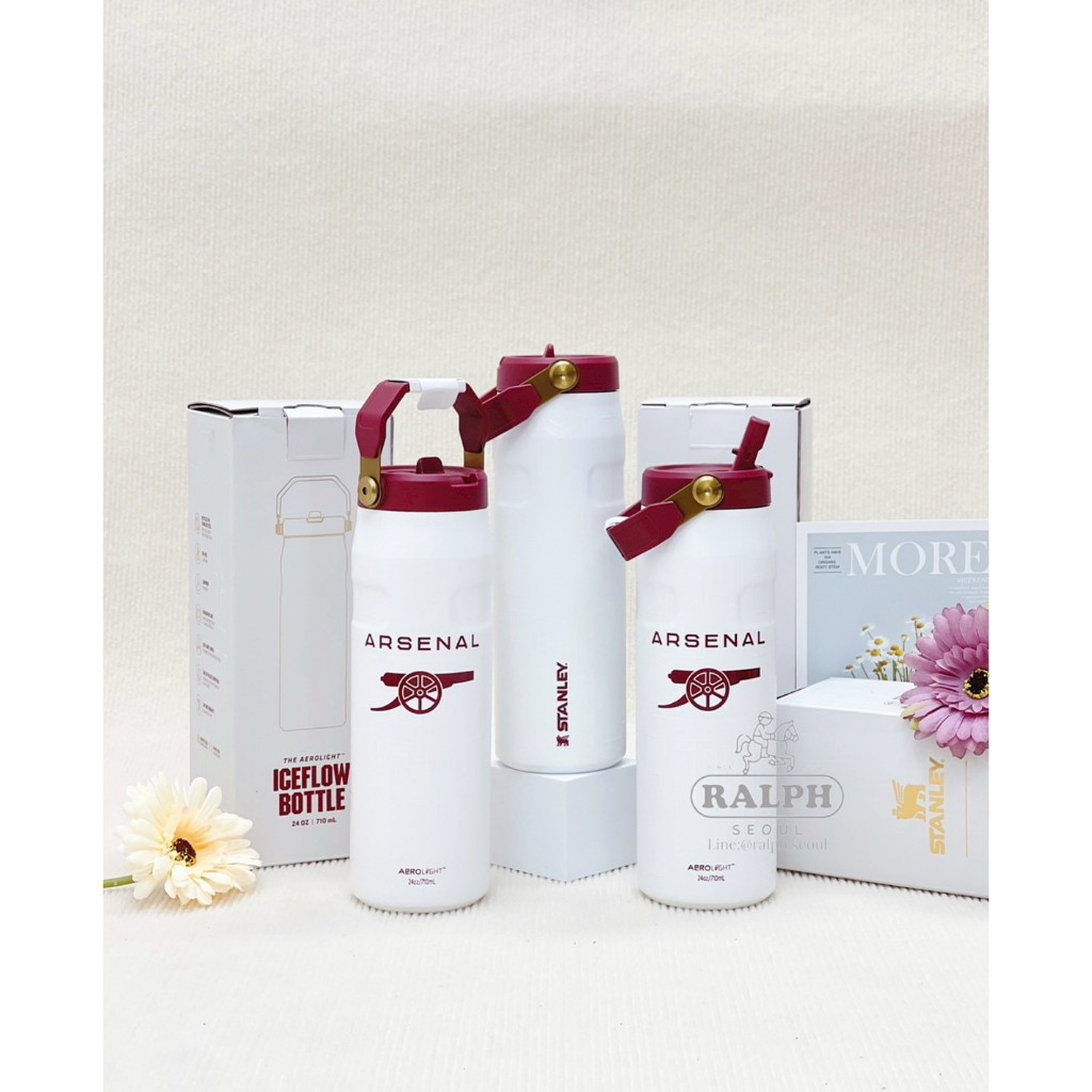 Stanley X Arsenal Ice  Flow Bottle 24 Oz