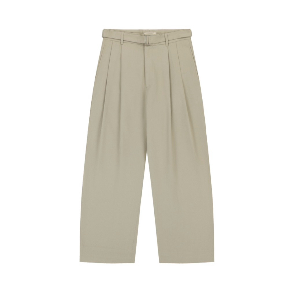BOB'S YOUR UNCLE / OWEN TROUSERS IN KHAKI COTTON / กางเกงขายาวผ้าคอตตอนสีกากี